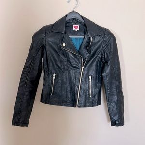 Fit leather jacket